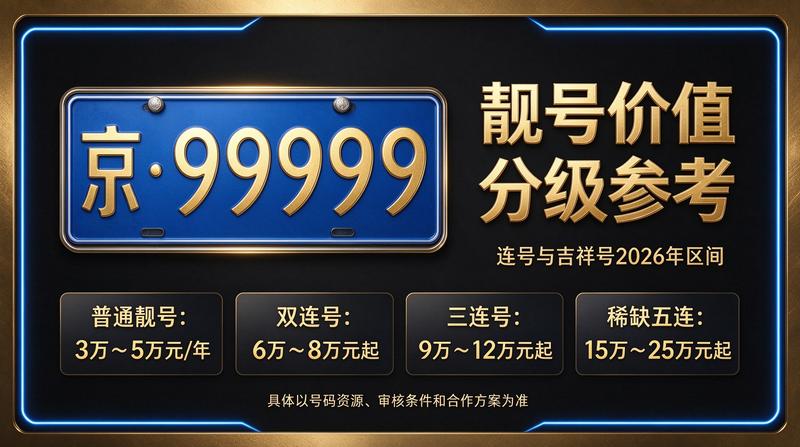 2026年闲置京牌指标最新价格分析